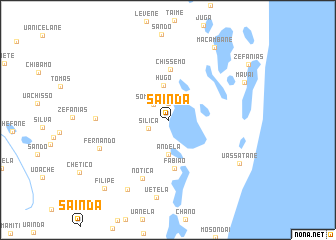 map of Sainda