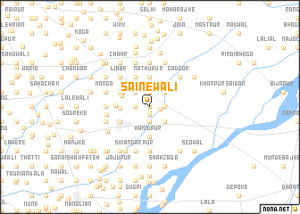map of Sainewāli
