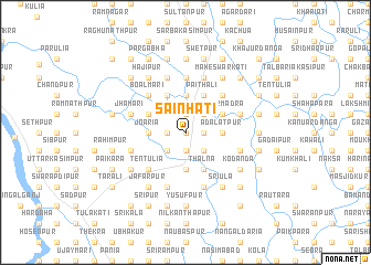 map of Sāinhāti