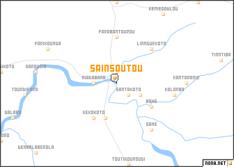 map of Saïnsoutou