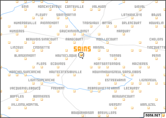 map of Sains