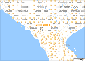 map of Saintable