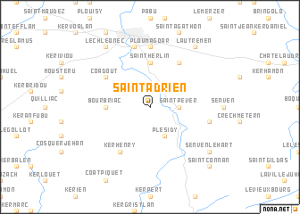 map of Saint-Adrien