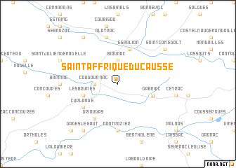 map of Saint-Affrique-du-Causse