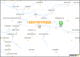 map of Saint-Affrique