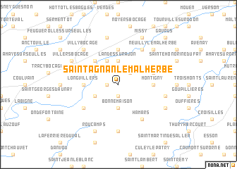 map of Saint-Agnan-le-Malherbe