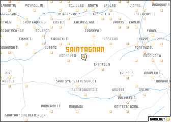 map of Saint-Agnan