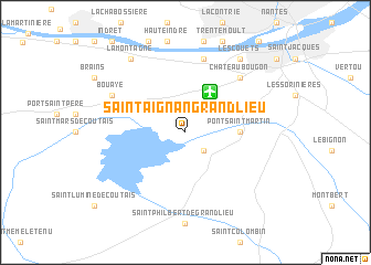 map of Saint-Aignan-Grand-Lieu