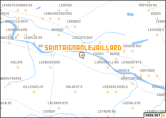 map of Saint-Aignan-le-Jaillard