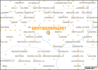 map of Saint-Aignan-sur-Ry