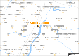 map of Saint-Albain