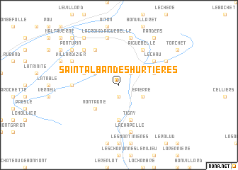 map of Saint-Alban-des-Hurtières