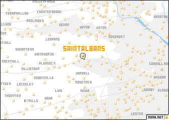 map of Saint Albans