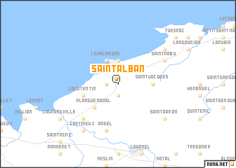 map of Saint-Alban