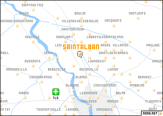 map of Saint-Alban