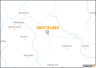 map of Saint Alban