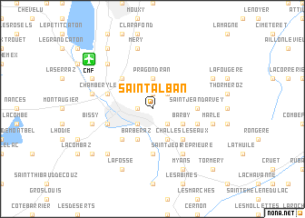 map of Saint-Alban