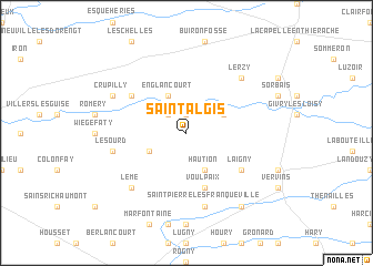 map of Saint-Algis