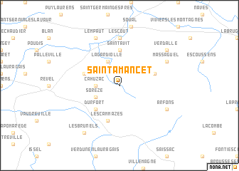 map of Saint-Amancet