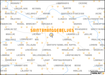 map of Saint-Amand-de-Belvès