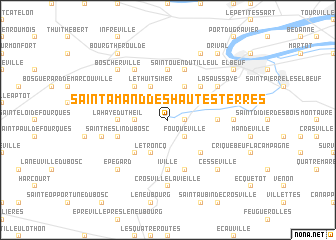 map of Saint-Amand-des-Hautes-Terres