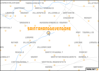 map of Saint-Amand-de-Vendôme