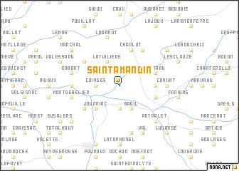 map of Saint-Amandin