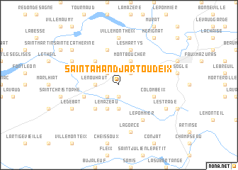 map of Saint-Amand-Jartoudeix