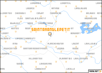 map of Saint-Amand-le-Petit