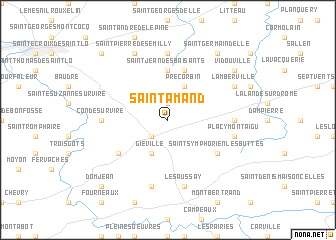 map of Saint-Amand