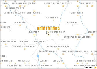 map of Saint-Amand