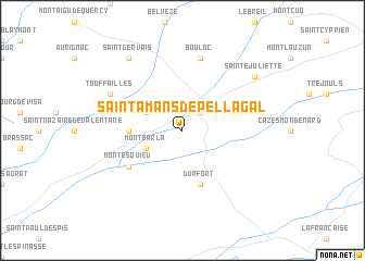 map of Saint-Amans-de-Pellagal