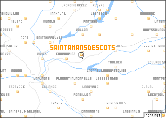 map of Saint-Amans-des-Cots