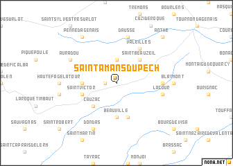 map of Saint-Amans-du-Pech