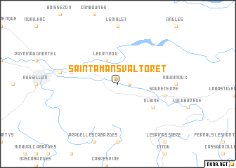 map of Saint-Amans-Valtoret