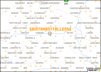 map of Saint-Amant-Tallende