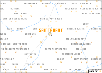 map of Saint-Amant