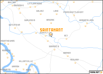 map of Saint Amant