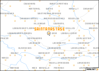 map of Saint-Anastase