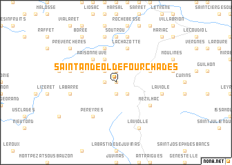 map of Saint-Andéol-de-Fourchades