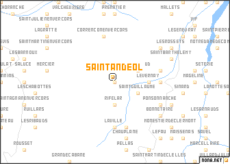 map of Saint-Andéol