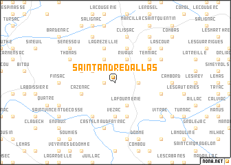 map of Saint-André-dʼAllas