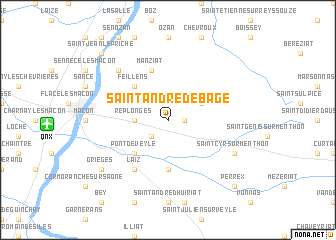map of Saint-André-de-Bâgé