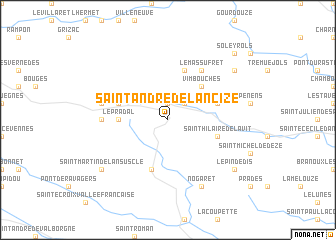 map of Saint-André-de-Lancize