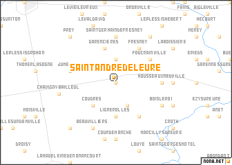 map of Saint-André-de-lʼEure