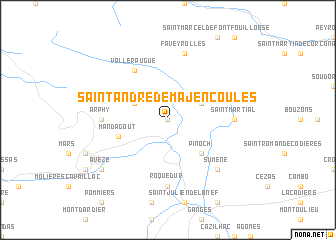 map of Saint-André-de-Majencoules