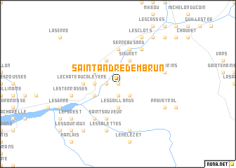 map of Saint-André-dʼEmbrun