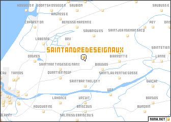 map of Saint-André-de-Seignaux