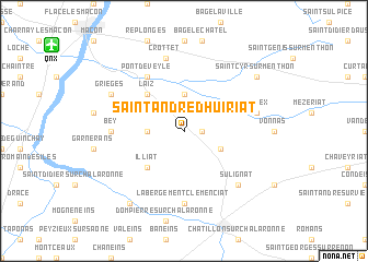 map of Saint-André-dʼHuiriat