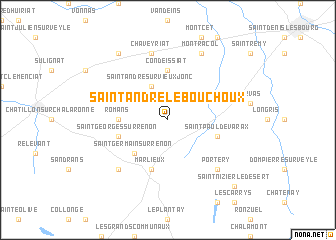 map of Saint-André-le-Bouchoux